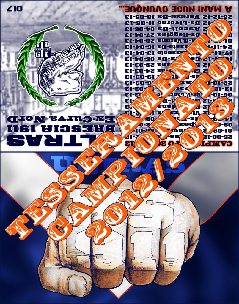 Tesseramento Ultras Brescia&nbsp;1911