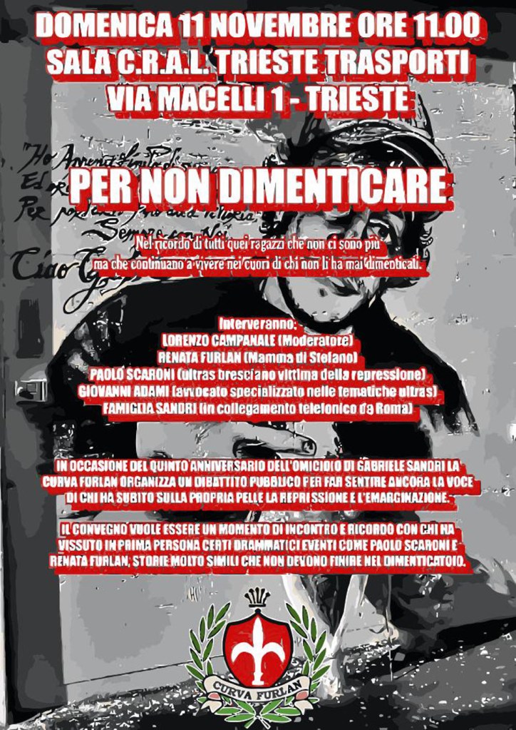 11/11/2012 – Trieste: “Per non dimenticare”